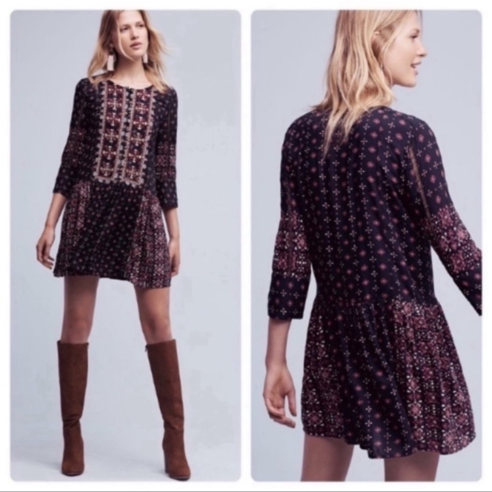 Anthropologie Virginia Virginia kaleidoscope dress